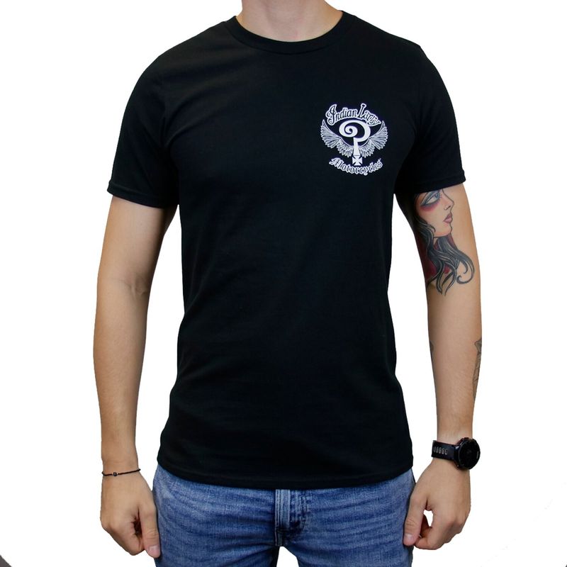 T-shirt Indian Larry Motorcycles John stl 2XL svart