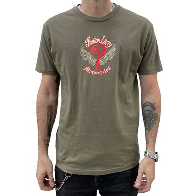 T-shirt Indian Larry Motorcycles stl XL grön