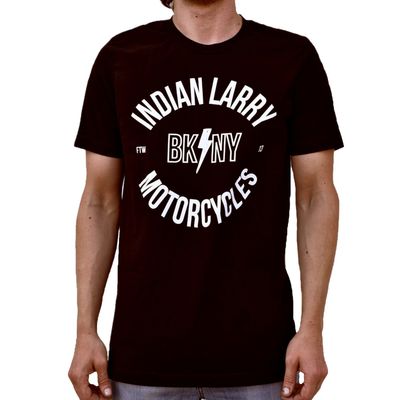 T-shirt Indian Larry Motorcycles NY stl M svart