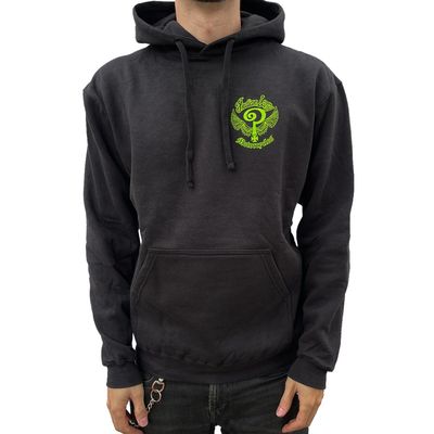 Hoodie Indian Larry Motorcycles Slime stl L svart