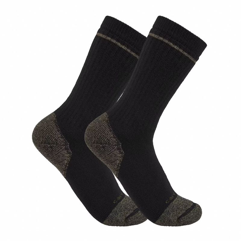 Strumpor Carhartt Cotton Blend Toe 2 stl L stål svart