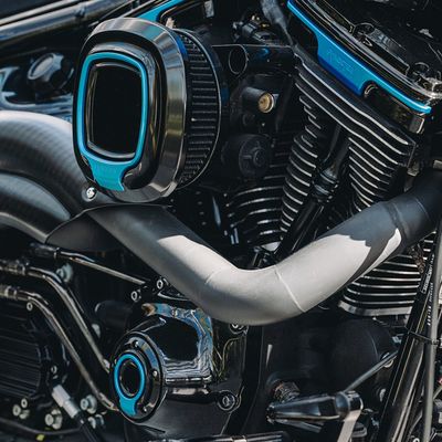 Luftfilter Fangster 040121 svart blå XL Sportster 04-22