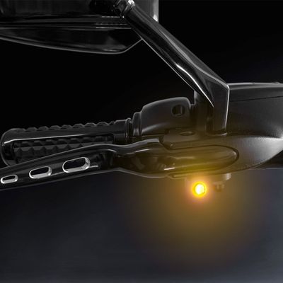 Blinkers styre HeinzBikes Nano PL svart Softail 25-26 HBTSN-FL25
