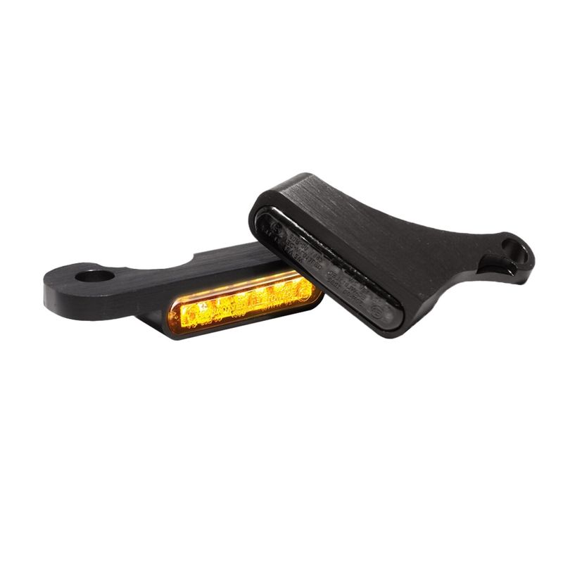 Blinkers styre HeinzBikes Stripes PL Softail 25-26 svart