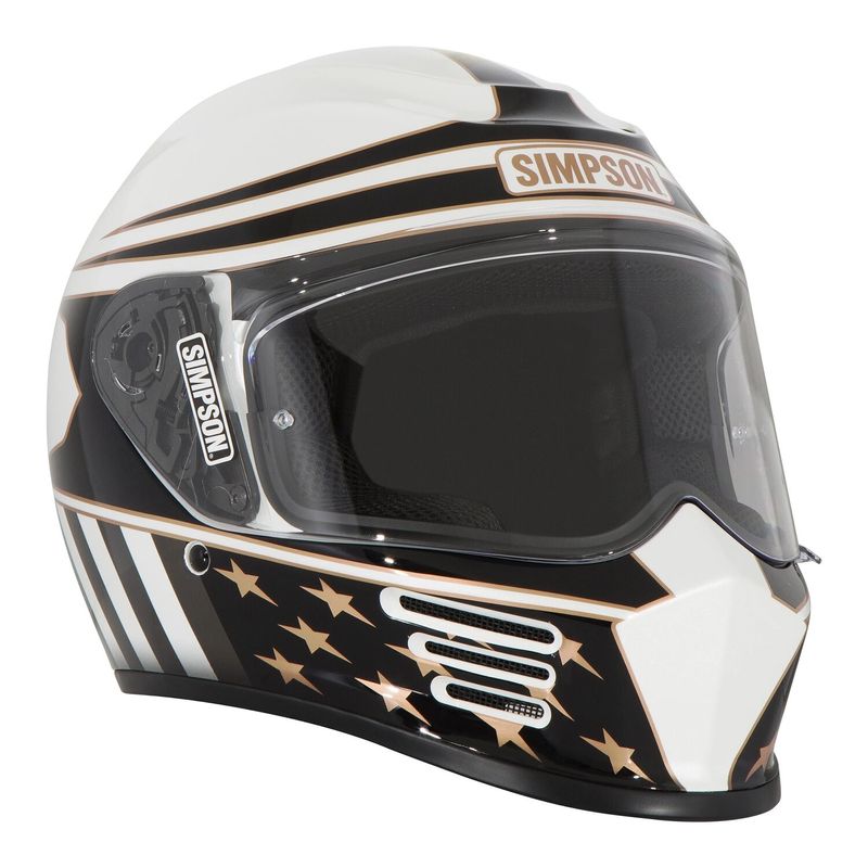 Hjälm Simpson Speed americana guld