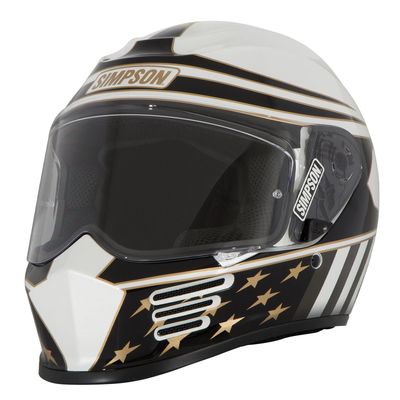 Hjälm Simpson Speed americana guld