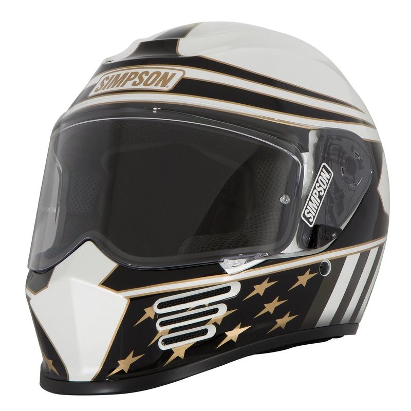 Hjälm Simpson Speed americana guld