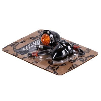 Blinkers fram Burly Reaper LED svart universal