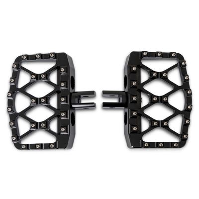 Fotplattor Burly MX-Evolution svart Rider M8 Softail 18-26