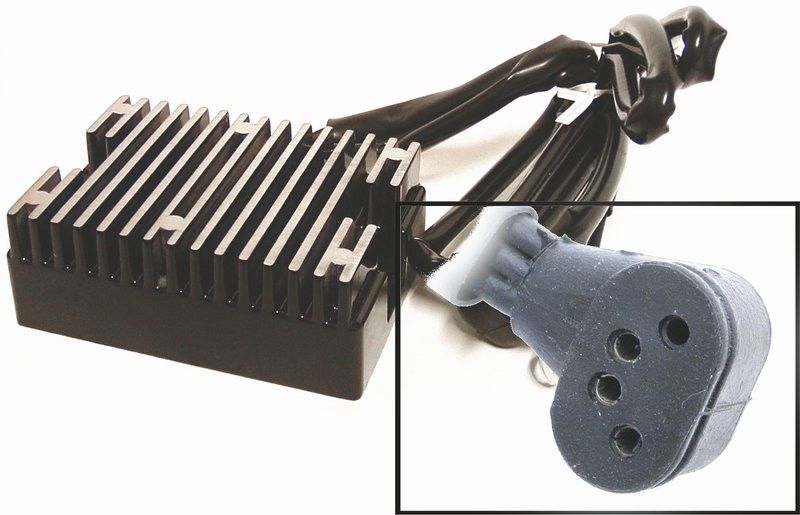 Likriktare spänningsregulator Transpo svart Big Twin 70-75