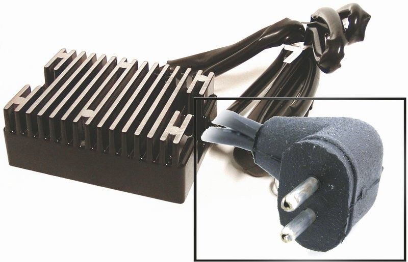 Likriktare spänningsregulator Transpo svart Big Twin 81-88