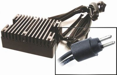 Likriktare spänningsregulator Transpo svart L84-90 XL Sportster