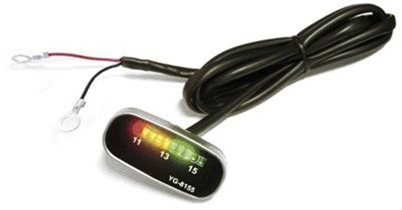 Mätare laddningsmonitor 11-15V LED 50x23x14mm