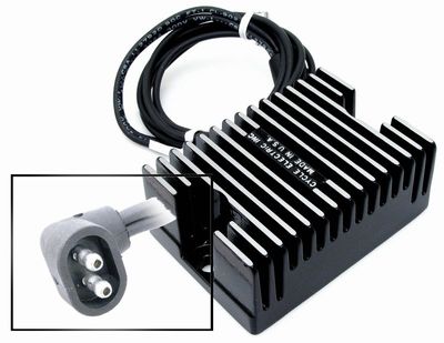 Likriktare spänningsregulator Cycle Electric svart Evo Big Twin 89-99