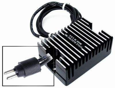 Likriktare spänningsregulator Cycle Electric svart L84-90 XL Sportster