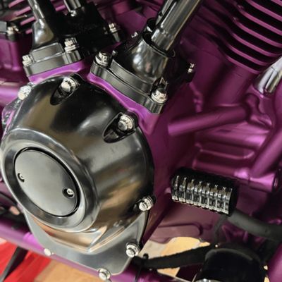 Kåpa Namz Horizontal svart Softail, 17-26 Touring, 17-26