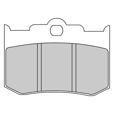 Bromsbelägg Ferodo FDB2040P P-compound organiska PM calipers 125x4R, m.fl.
