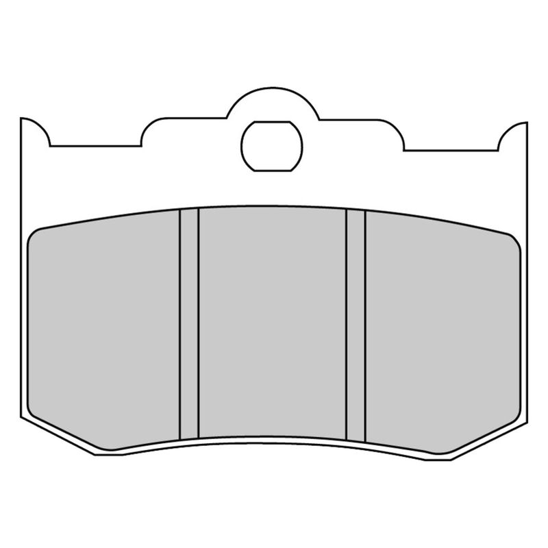 Bromsbelägg Ferodo FDB2040P P-compound organiska PM calipers 125x4R, m.fl.