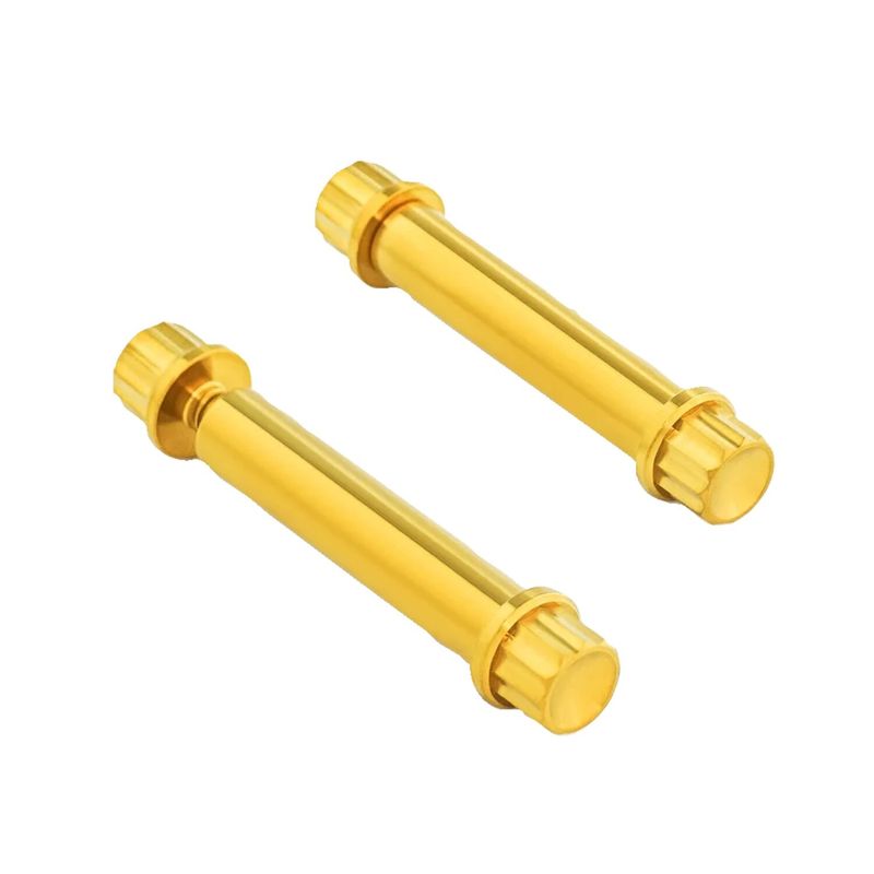 Bultsats fotpinne Arlen Ness 12 2 titan guld Softail 18-26