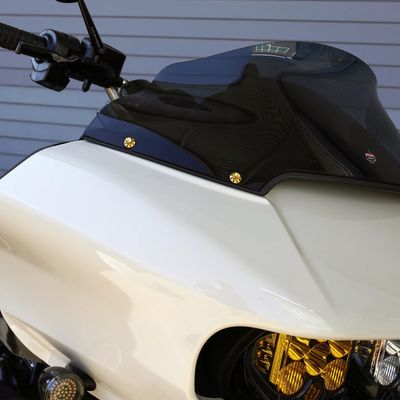 Bultsats vindruta Arlen Ness 12 titan guld anodiserad 300-817