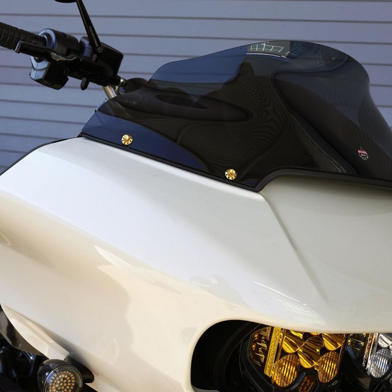 Bultsats vindruta Arlen Ness 12 titan guld anodiserad 300-817