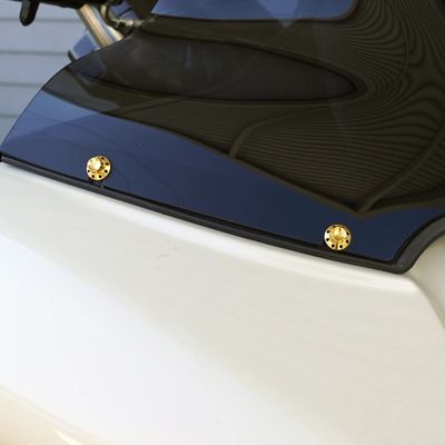 Bultsats vindruta Arlen Ness 12 titan guld anodiserad 300-817