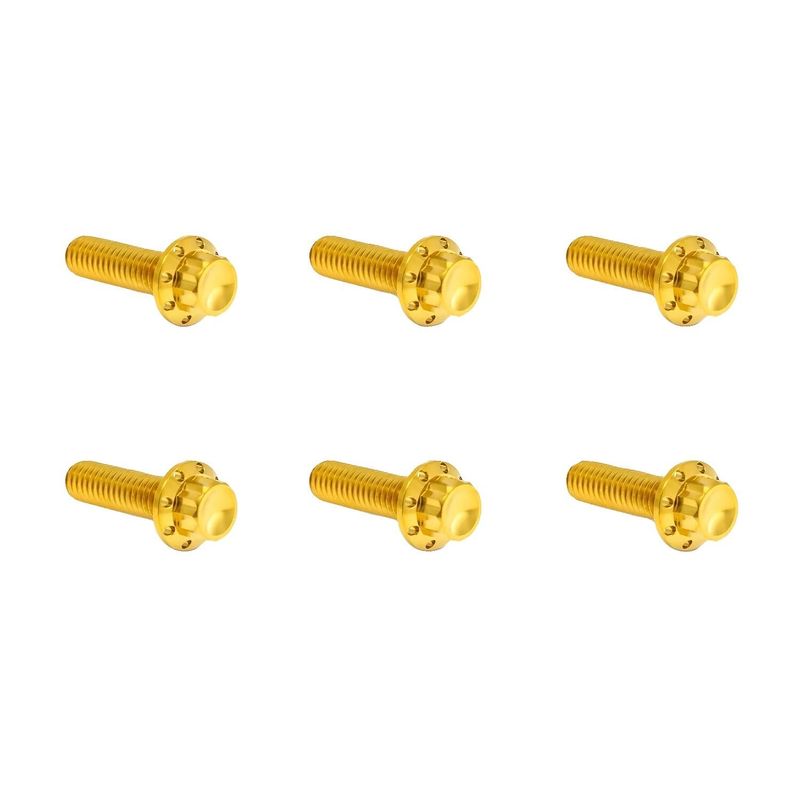 Bultar lock Arlen Ness 12 Twin Cam 07-17 titan/guld