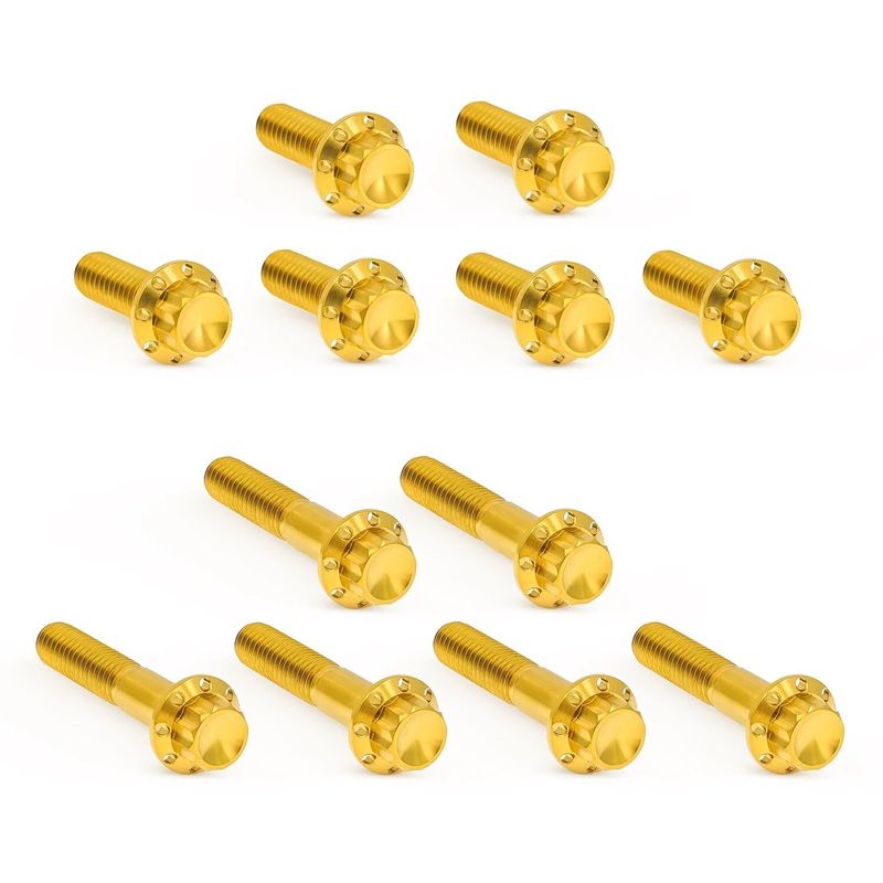 Bultsats Arlen Ness 12 Twin Cam 99-17 titan/guld