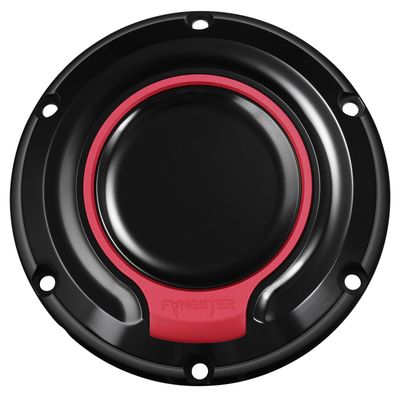 Derbylock Fangster svart röd XL Sportster 04-22