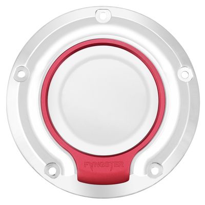 Derbylock Fangster krom röd Dyna 99-17