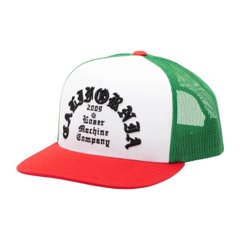 Keps Loser Machine Company Fanatic röd vit grön