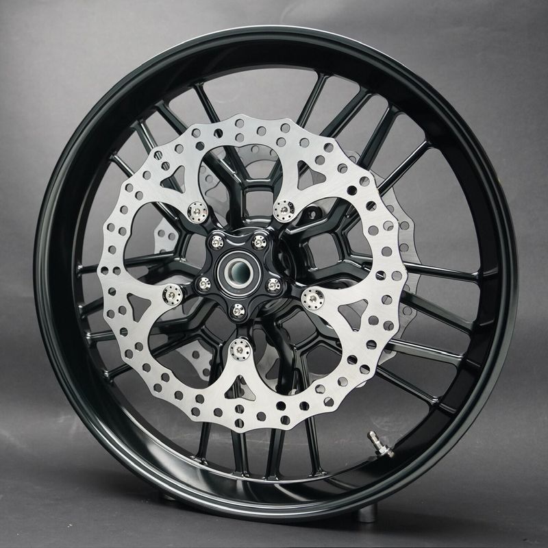 Bromsskiva fram Arlen Ness Spider 14" svart