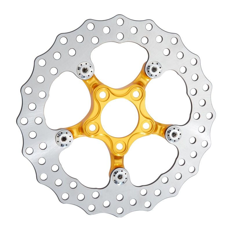 Bromsskiva Arlen Ness Spider 11.5 fram/bak guld 300-064