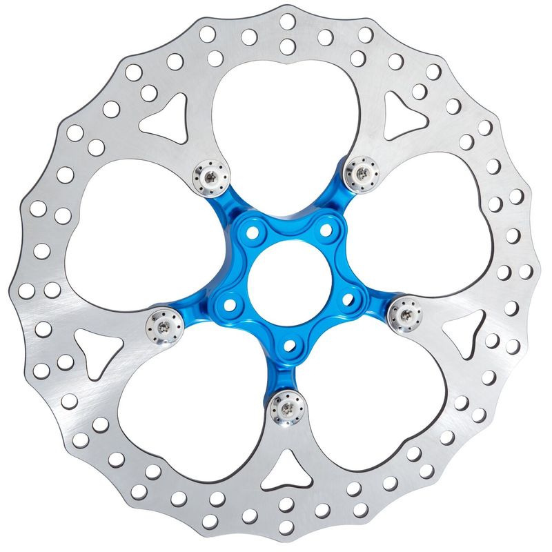 Bromsskiva fram Arlen Ness Spider 14" blå
