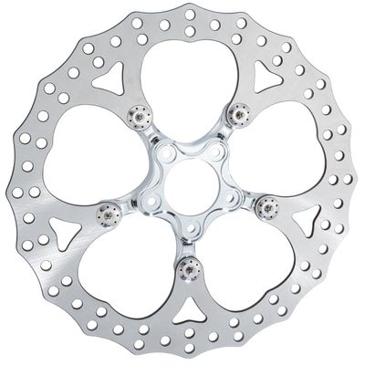 Bromsskiva fram Arlen Ness Spider 14" krom