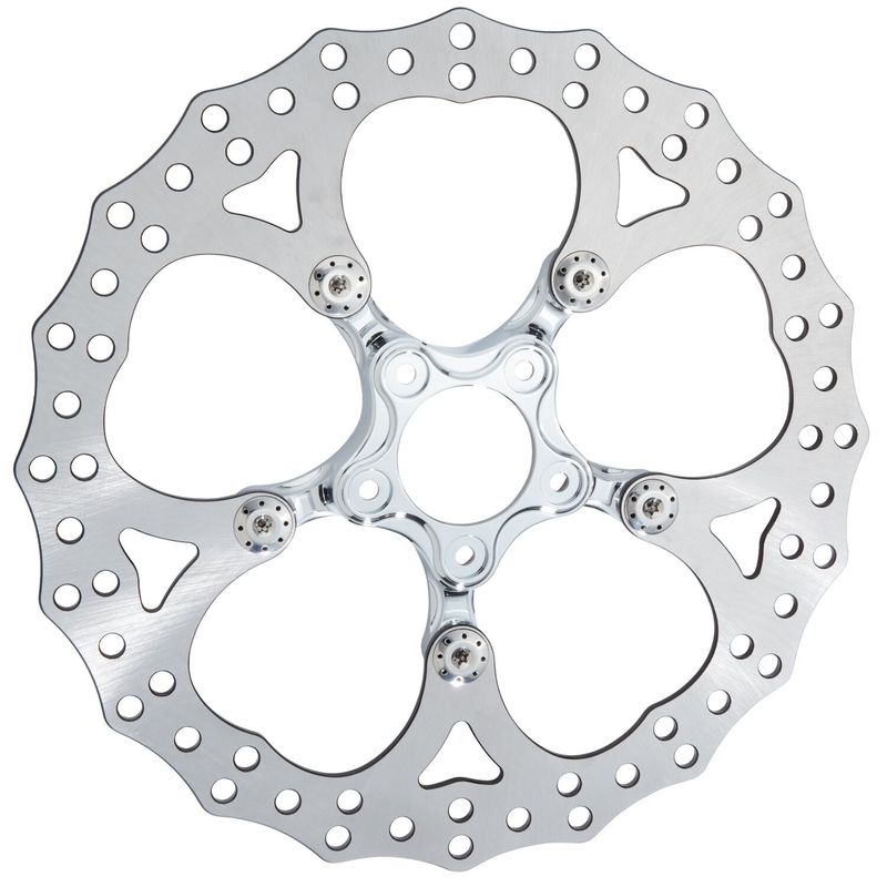 Bromsskiva fram Arlen Ness Spider 14" krom