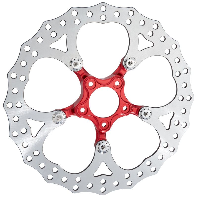 Bromsskiva fram Arlen Ness Spider 14" röd
