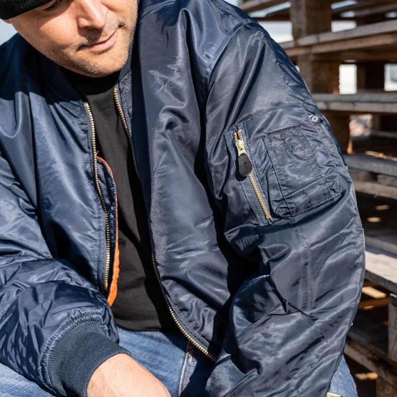Jacka Army Surplus MA-1 Bomber blå