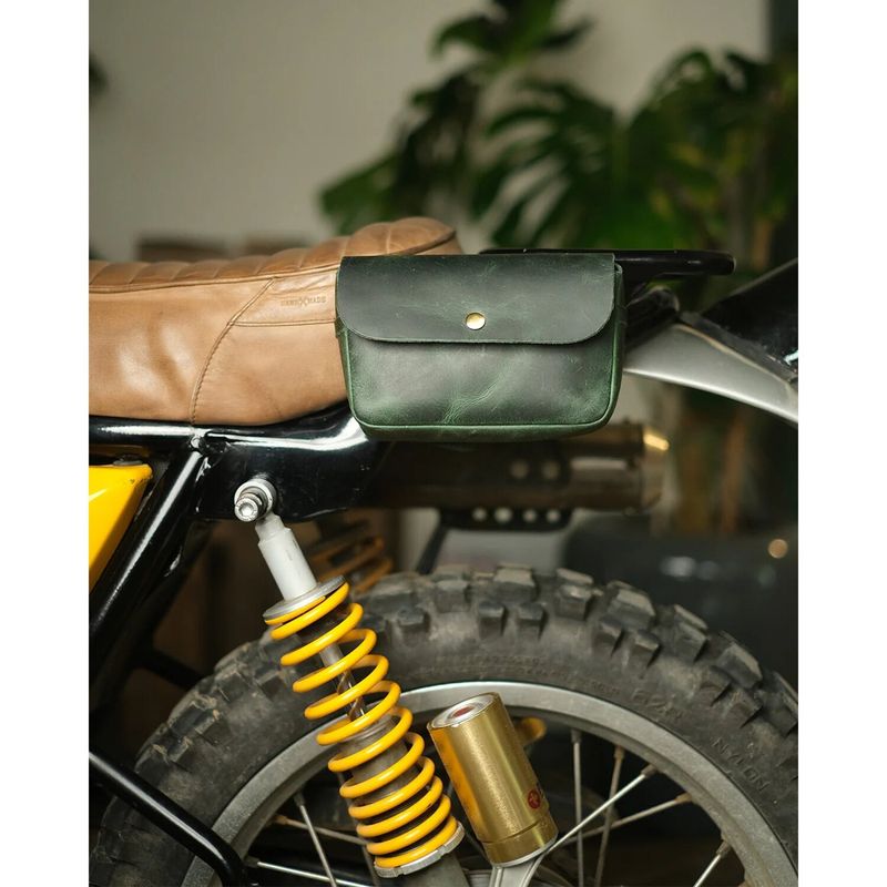 Väska Trip Machine Sidekick Moto Pouch skogsgrön