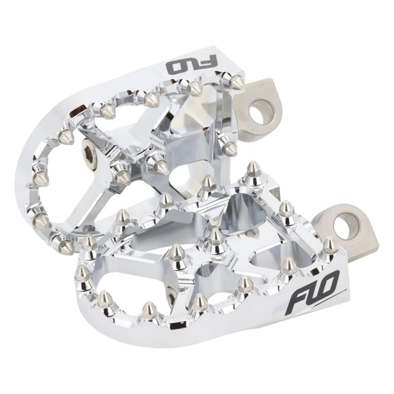 Fotpinnar Flo Motorsports V3 MX krom
