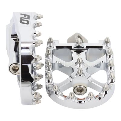 Fotpinnar Flo Motorsports V3 MX krom