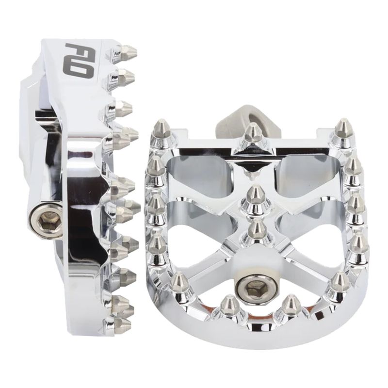 Fotpinnar Flo Motorsports V3 MX krom
