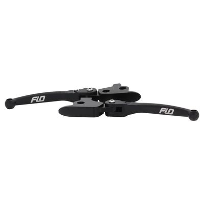 Handtagssats broms & koppling Flo Motorsports MX svart Softail 96-14