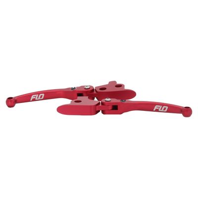 Handtagssats broms & koppling Flo Motorsports MX röd Softail 96-14