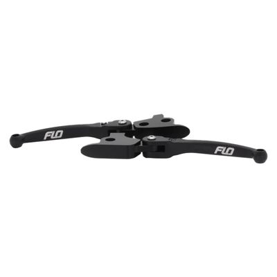 Handtagssats broms & koppling Flo Motorsports MX svart FLT/Touring 23-26