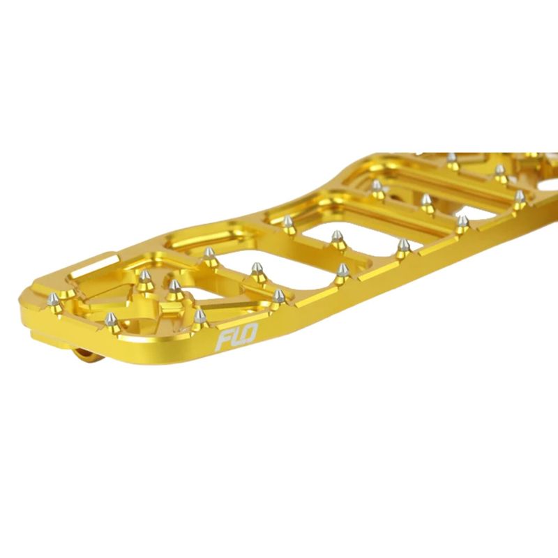Fotplattor Flo Motorsports V5 Bagger guld FL Softail 86-17