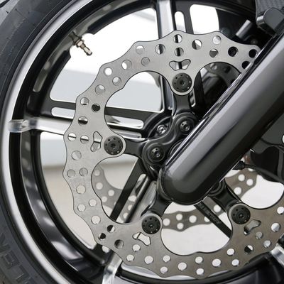 Bultsats bromsskiva fram Arlen Ness Holeshot All svart FLT Touring with front spoke 300-907