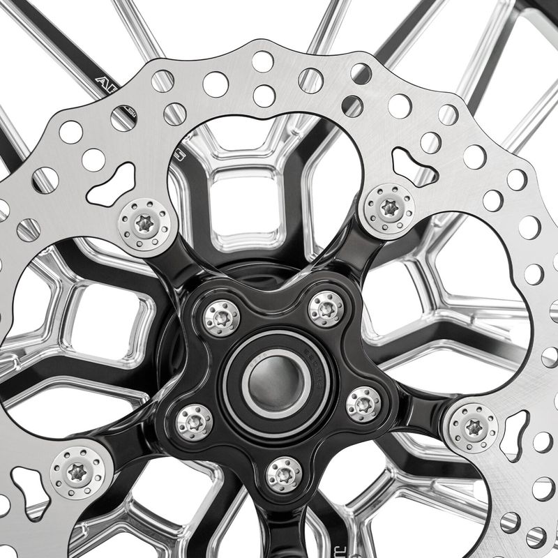 Bultsats bromsskiva fram Arlen Ness Holeshot polerad FLT Touring with front spoke 300-906