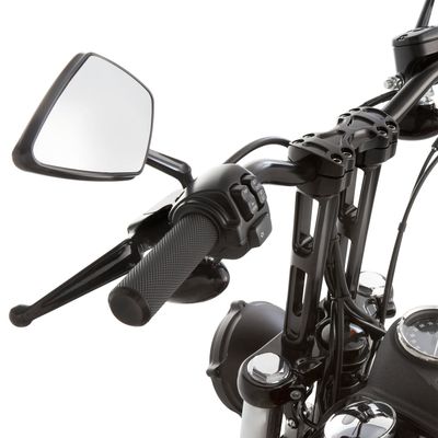 Handtag Arlen Ness All räfflad svart Gen 2 Touring, 25-26 Softail