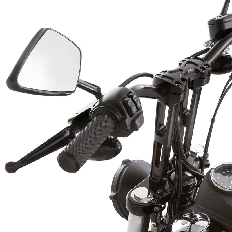 Handtag Arlen Ness All räfflad svart Gen 2 Touring, 25-26 Softail